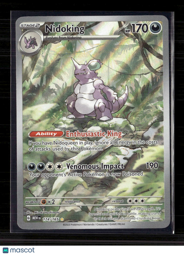 2023 Scarlet & Violet 151 Nidoking Holo Secret Rare #174/165