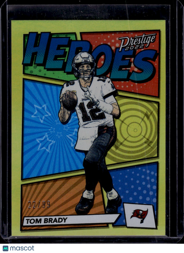 2022 Panini Prestige Heroes Tom Brady #H-15 Xtra Points Gold /99