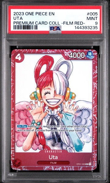 2023 One Piece Premium Card Collection -One Piece Film Red- Uta #5 /1 PSA 9