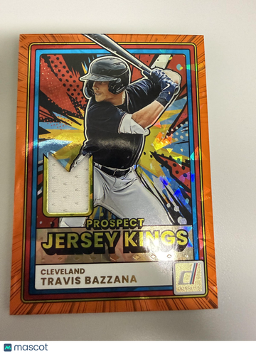 2026 Donruss Travis Bazzana #PJK-TB Prospect Jersey Kings Orange Ice MEM