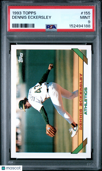 1993 Topps Dennis Eckersley #155 PSA 9