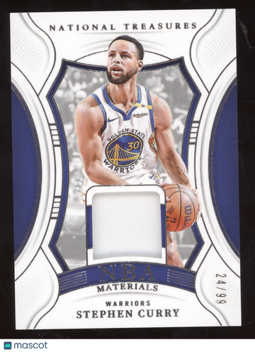 2024 Panini National Treasures Stephen Curry #NBA-SCY Game-worn/used material 24/99