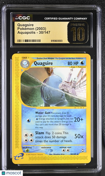 Quagsire #30/147 2003 Pokemon Aquapolis CGC 10