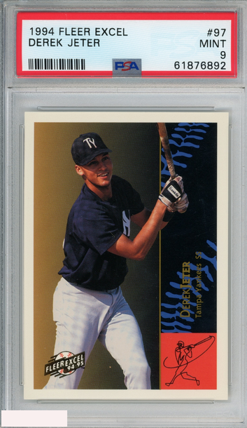 1994 FLEER EXCEL DEREK JETER #97 NEW YORK YANKEES HOF PSA 9 MINT