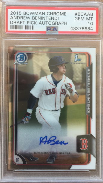 Andrew Benintendi auto PSA 10