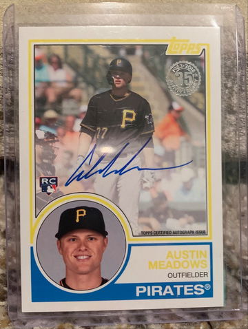 2018 Topps Update Austin Meadows RC auto