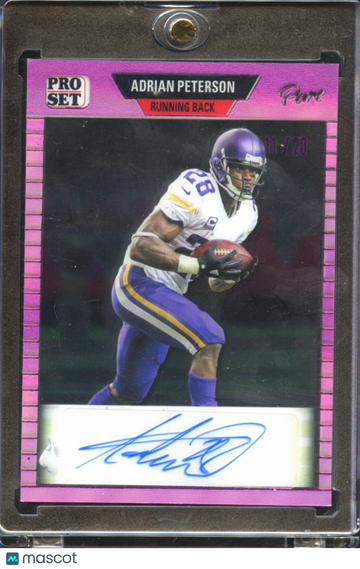 2023 Leaf Pro Set Pure Adrian Peterson #89-AP2 Pink /20
