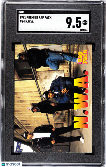 1991 Premier Rap Pack N. W. A. #94 SGC 9.5