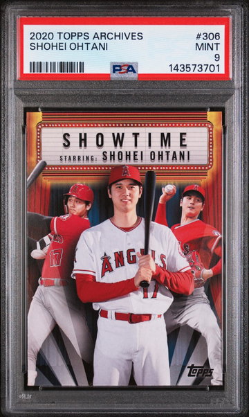 2020 Topps Archives Shohei Ohtani #306 PSA 9