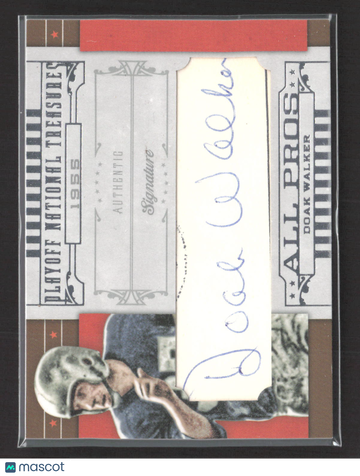 2008 Playoff National Treasures Doak Walker #15 Authentic Signature 05/29 Auto
