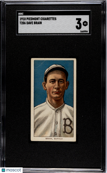 1910 Piedmont Cigarettes (T206) Dave Brain SGC 3