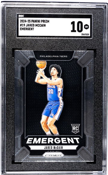 2024-25 Panini Prizm #19 Jared Mccain Emergent SGC 10