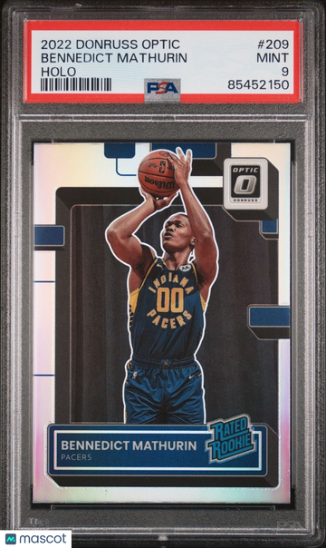 2022 Donruss Optic Bennedict Mathurin #209 Optic Rookie PSA 9
