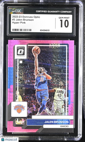 2022-23 Panini Donruss Optic Jalen Brunson #3 Hyper Pink CGC 10