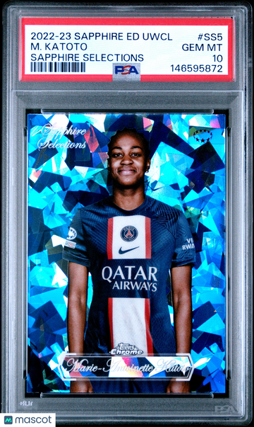 2022-23 Topps Chrome Sapphire Edition Sapphire Selections M. Katoto #SS5 PSA 10