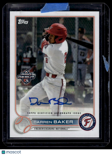 2022 Topps Pro Debut Darren Baker #PD-13 Autographs AU