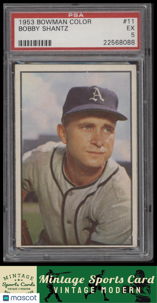 1953 Bowman Color Bobby Shantz #11 PSA 5