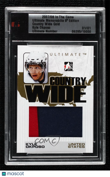 2007-08 In the Game Ultimate Memorabilia 8th Edition - Country Wi Kyle Okposo #_KYOK Gold Rookie 1/1