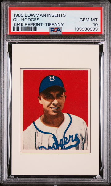 1989 Bowman Inserts 1949 Reprint-Tiffany Gil Hodges PSA 10