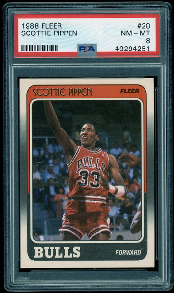 1988 Fleer Scottie Pippen PSA 8 RC