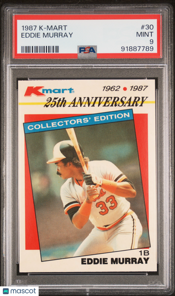 Eddie Murray 1987 K-Mart #30- PSA 9