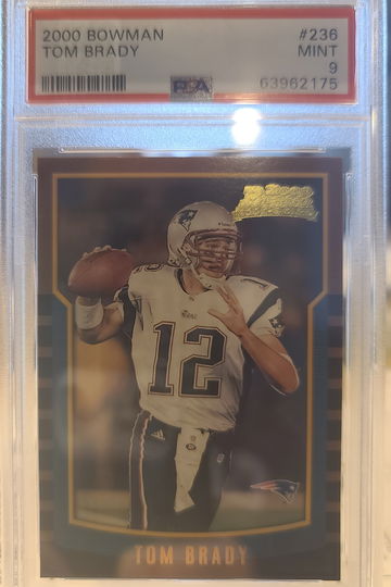 2000 Bowman Tom Brady PSA 9