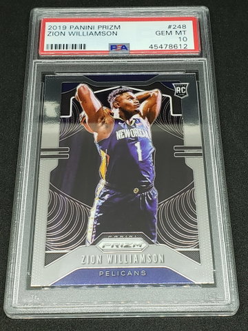 2019-20 Zion Williamson Prizm PSA 10 Rookie RC