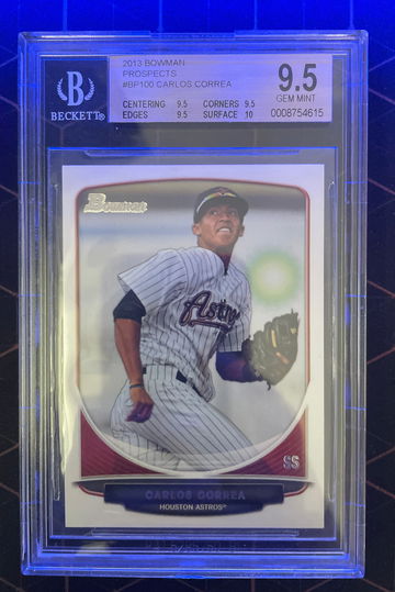 2013 Bowman Prospects #BP100 Carlos Correa BGS 9.5
