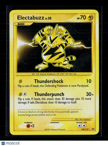 2009 Platinum Electabuzz Holo Secret Rare SR #128/127