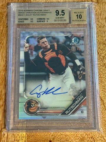 2019 Bowman Draft Adley Rutschman Image Variation BGS 9.5 / 10 SP /99