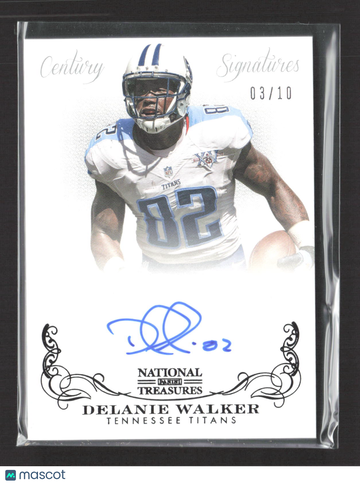2014 Panini National Treasures Century Signatures Delanie Walker #96 /10
