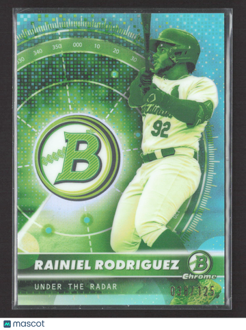 2026 Bowman Chrome Under the Radar Rainiel Rodriguez #UR-7 Green Refractor