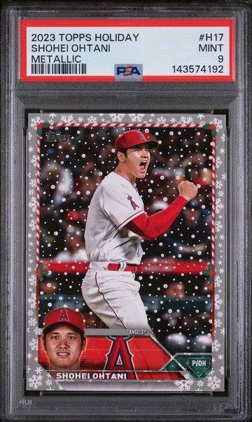 2023 Topps Holiday Metallic Shohei Ohtani #H17 PSA 9