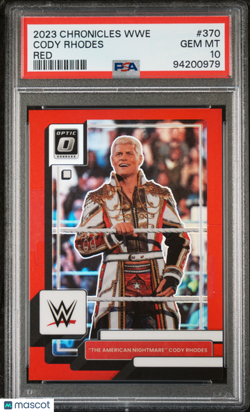2023 Panini Chronicles WWE Cody Rhodes #370 Red Optic 171/199 PSA 10