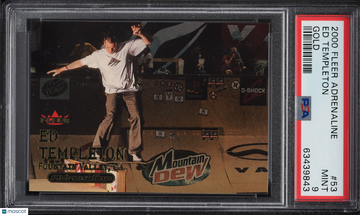 2000 Fleer Adrenaline Ed Templeton #53 Gold PSA 9