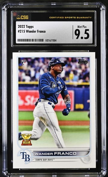 2022 Topps Series 1 Wander Franco RC #215 CSG 9.5 Mint+ Tampa Bay Rays