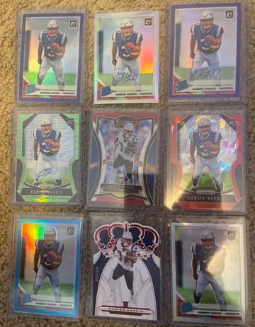 2018 Damien Harris RC Auto Parallel Prizm Optic