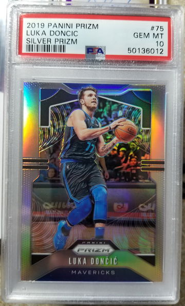 Luka doncic 2019 prizm silver 2nd year psa gem Mint 10