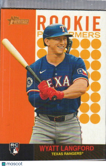 2024 Topps Heritage Wyatt Langford #RP-13 Rookie Performers
