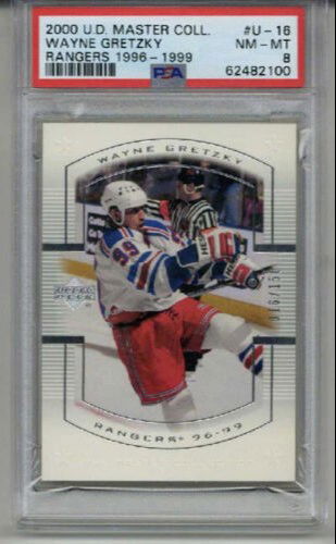 2000 UPPER DECK MASTER COLLECTION #U-16 WAYNE GRETZKY CARD LE PSA 8 LOW POP