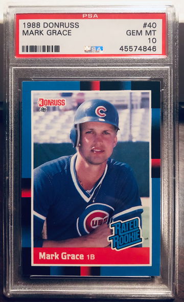 1988 Donruss Mark Grace PSA 10