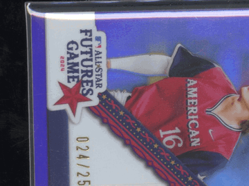 2024 Bowman's Best Luke Keaschall #FGR-LK Purple /250 Futures Game Relic Auto Topps