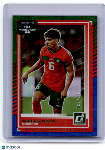 Abde Ezzalzouli 2025 Panini Donruss Road to FIFA World Cup 26 Red Green Blue 087/270 #101