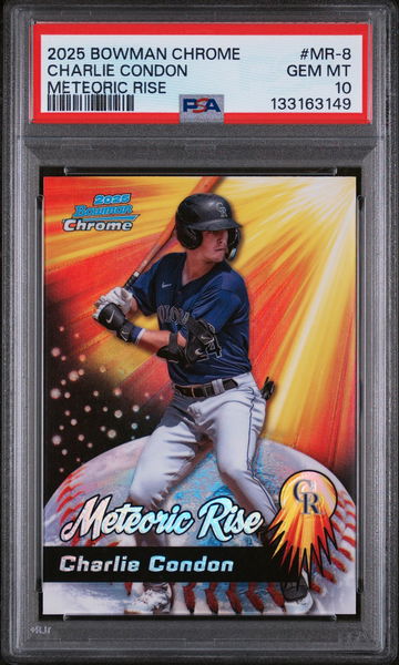 2025 Bowman Chrome Charlie Condon #MR-8 PSA 10