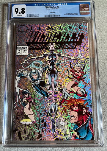 WildC.A.T.S. #2 CGC 9.8 (1992)  - 1st Wetworks Jim Lee Prism choice 