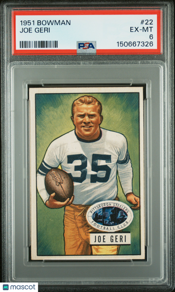 1951 Bowman Joe Geri #22 Vintage Stock PSA 6