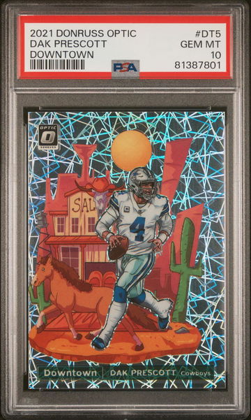 2021 Donruss Optic Downtown Dak Prescott #DT5 PSA 10