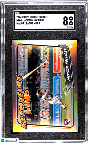 2024 Topps Chrome Update Jackson Holliday #MM-6 Major League Minis SGC 8