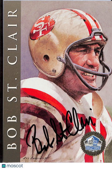 1998 H.B.F. Cards-I Pro Football Hall of Fame Bob St. Clair #2220