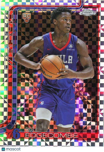 2025-26 Topps Chrome VJ Edgecombe #253 X-Fractor Rookie